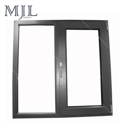 High quality reflected glass commercial aluminum french tilt turn casement window frames