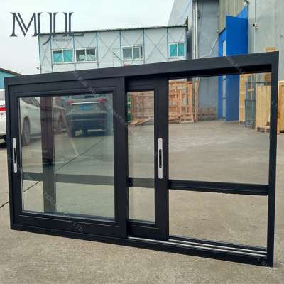 Latest designs customized office soundproof sliding glass window with mosquito net