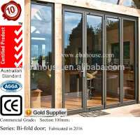 aluminium bi folding door as office partition front door designs